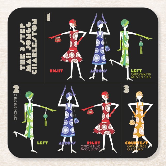 Mah Jongg Charleston Coasters (Front)