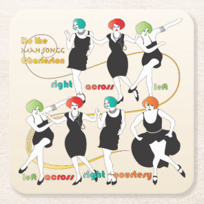 Mah Jongg Charleston Dancers Coaster
