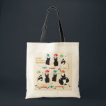 Mah Jongg Charleston Dancers Tote Bag<br><div class="desc">Updated version of this popular Mah Jongg design.</div>