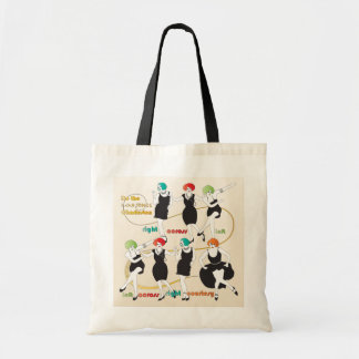 Mah Jongg Charleston Dancers Tote Bag