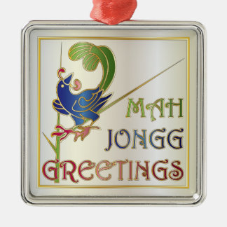 Mah Jongg Christmas One Bam Ornament