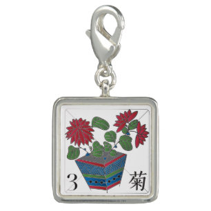 Mah Jongg Chrysanthemum Charm