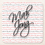 Mah Jongg Coasters<br><div class="desc">Mah Jong Coaster says it all. Perfect for Mah Jongg night. Reusable and/or disposable.</div>