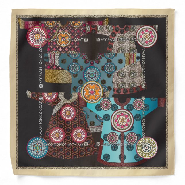 Mah Jongg Coat Bandana (Front)