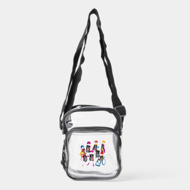 Mah Jongg Dancing Flowers Bag (Front)