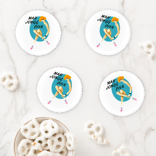 Mah Jongg Diva Coaster Set