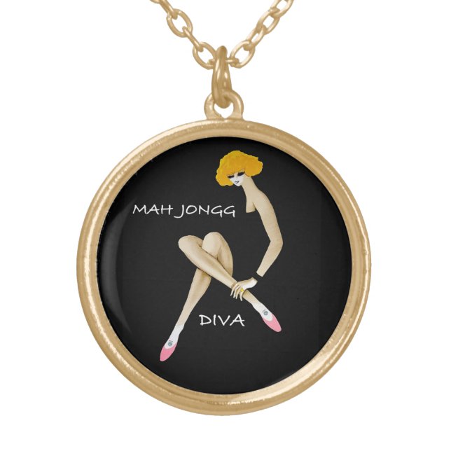 Mah Jongg Diva Necklace (Front)