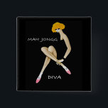 Mah Jongg Diva Pin<br><div class="desc">This Mah Jongg Diva pin will make an excellent favor or prize at your next tournament or party.</div>