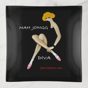 Mah Jongg Diva Trinket Tray