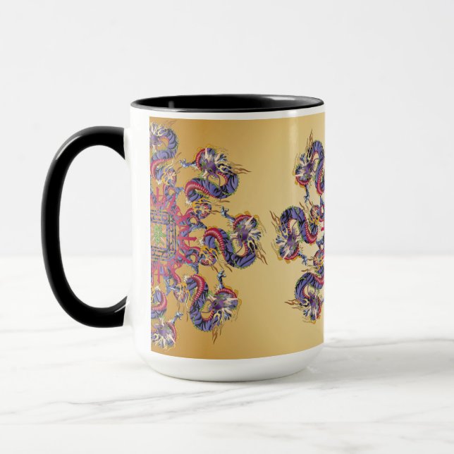 Mah Jongg Dragon Year Mug (Left)
