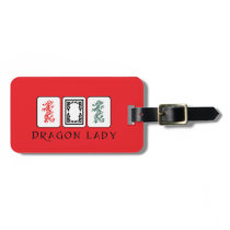 Mah Jongg Dragons Luggage Tag Mah Jongg Dragons Luggage Tag