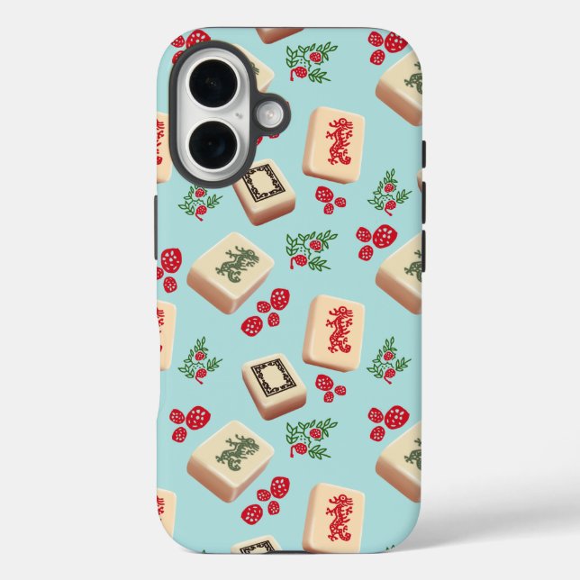 Mah Jongg Dragons Phone Case (Back)