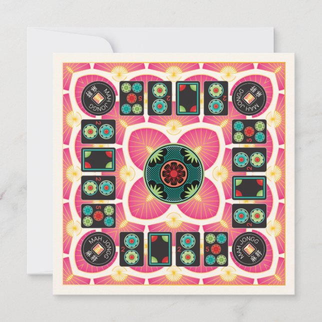 Mah Jongg Fan 2025 Flat Card (Front)