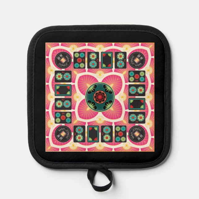 Mah Jongg Fan 2025 Pot Holder (Front)