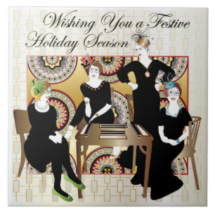 Mah Jongg Festive Tile