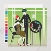 Mah Jongg Flappers Couple2 (Front/Back)