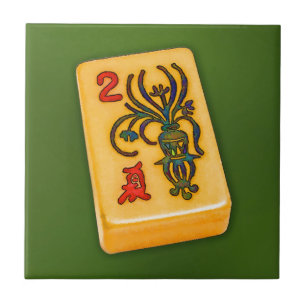 Mah Jongg Flower Tile