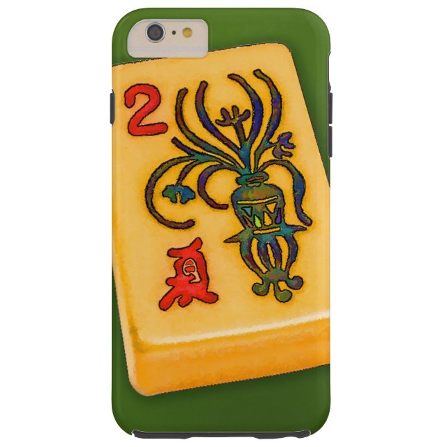 Mah Jongg Flower Tile Case-Mate iPhone Case (Back)