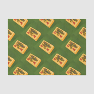 Mah Jongg Flower Tile Tissue Paper