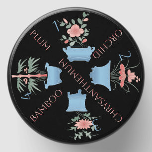 Mah Jongg Flowers Candle Tin Mini Candle Favors