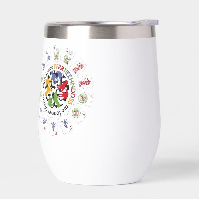 Mah Jongg Friends Tumbler (Left)
