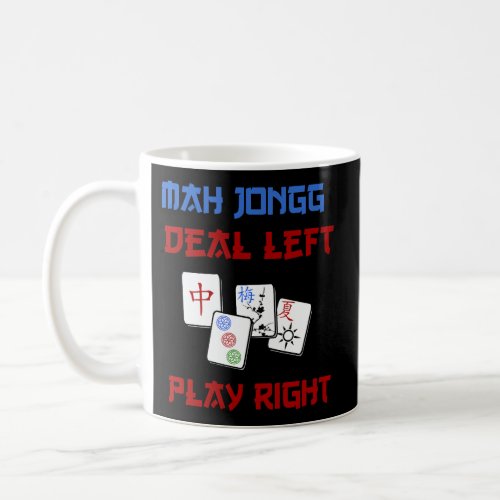 Mah Jongg Game Deal Left Play Right Chinese Jewish Coffee Mug