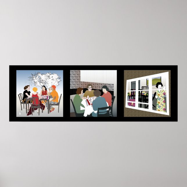 Mah Jongg Game Night Poster (Front)