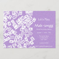 Mah-jongg Game Party Invitation