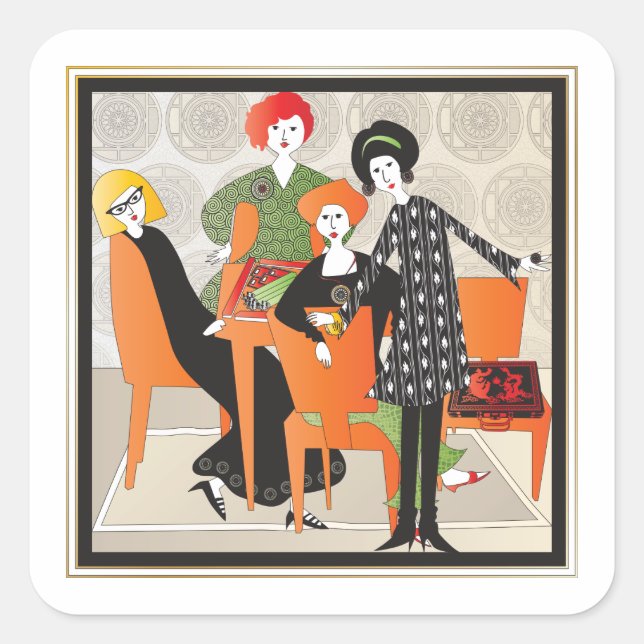 Mah Jongg Game Stickers (Front)