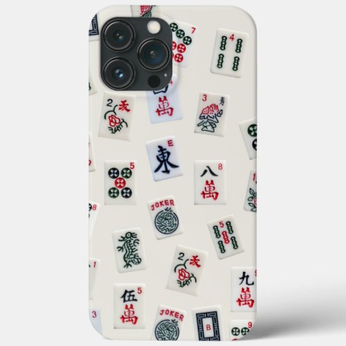 Mah Jongg game tiles  symbols design  iPhone 13 Pro Max Case