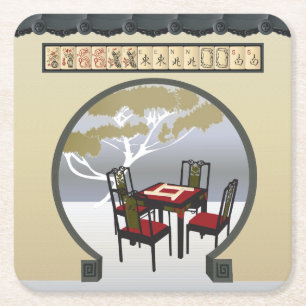 Mah Jongg Garden Coasters