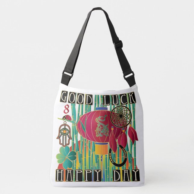 Mah Jongg Good Luck Crossbody Bag (Front)