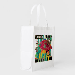 Mah Jongg Good Luck Happy Day Reusable Grocery Bag