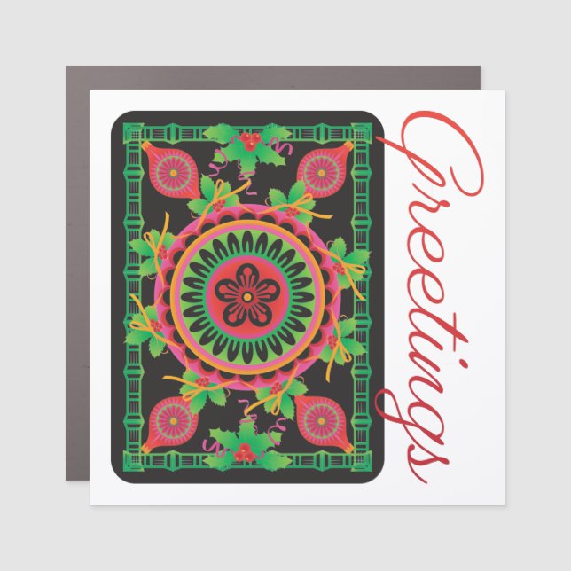 Mah Jongg Greetings Magnet (Front)