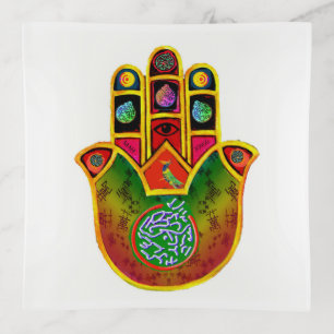 Mah Jongg Hamsa Trinket Tray