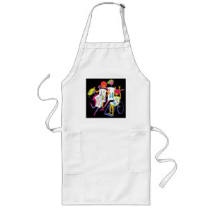 Mah Jongg Happy Dance Black Apron
