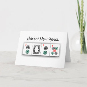 Mah Jongg Happy New Year Card