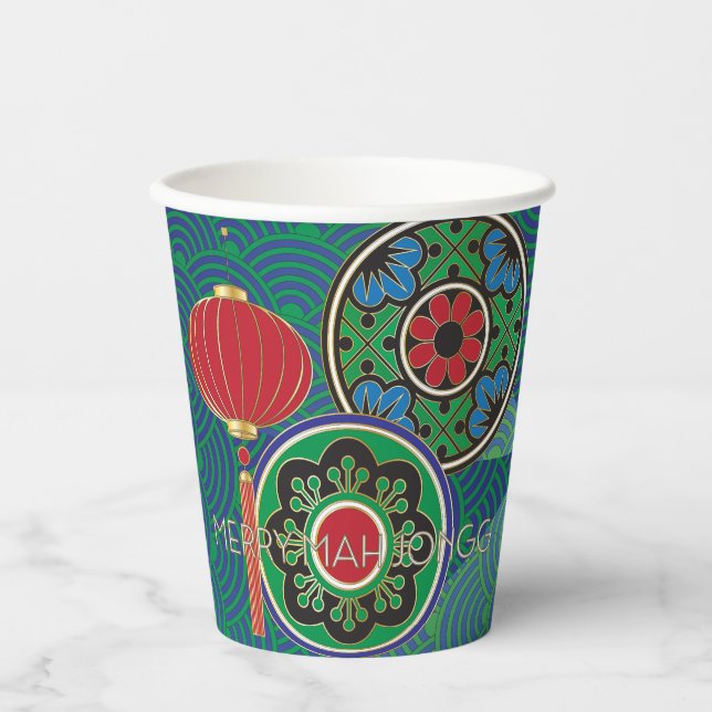 Mah Jongg Holiday Paper Cup (Front)