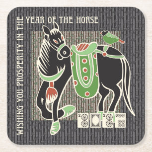 Mah Jongg Horse Coasters