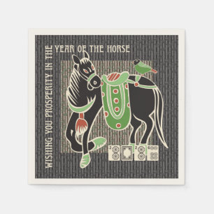 Mah Jongg Horse Napkins