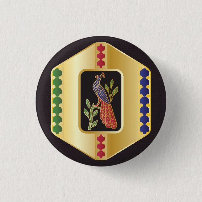 Mah Jongg Jewelry Button (Front)