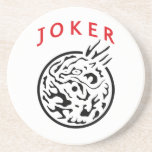 Mah Jongg Joker Drink Coaster<br><div class="desc">Mah Jong Coaster is perfect for serving beverages at Mah Jong games.  Great gift for any Mah Jong player.</div>