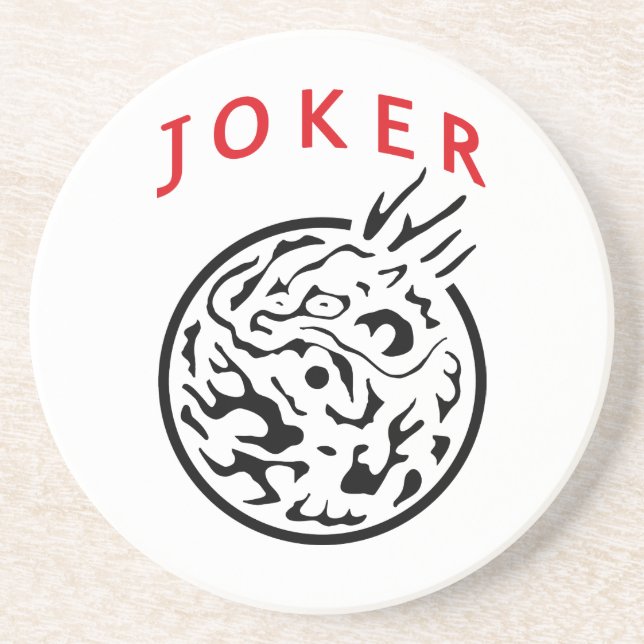 Mah Jongg Joker Drink Coaster (Front)