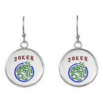 Mah Jongg Joker Earrings Mah Jongg Joker Earrings
