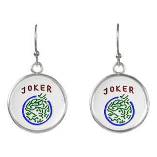Mah Jongg Joker Earrings
