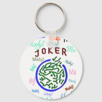 Mah Jongg Joker Keychain