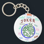 Mah Jongg Joker Keychain<br><div class="desc">Perfect for gifts and prizes at your next party or tournament.</div>