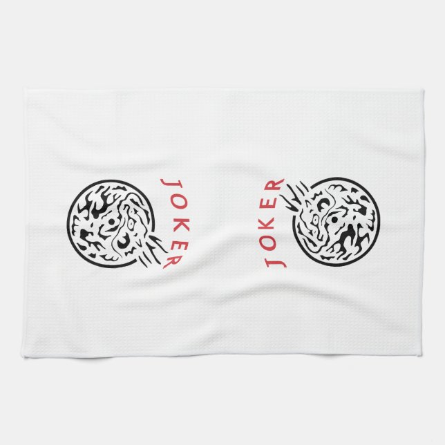 Mah Jongg Joker Kitchen Towel (Horizontal)