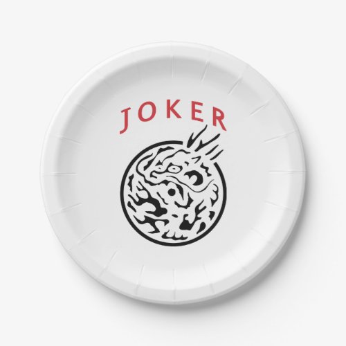 Mah Jongg Joker Paper Dish Paper Plates