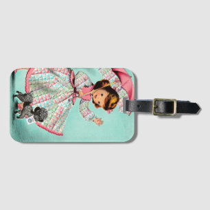 Mah Jongg Joker Poodle Luggage Tag